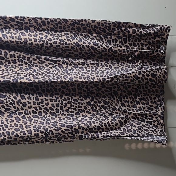 Women's Isabel Maternity Leopard Print Midi A Line Skirt XS - Picture 5 of 11